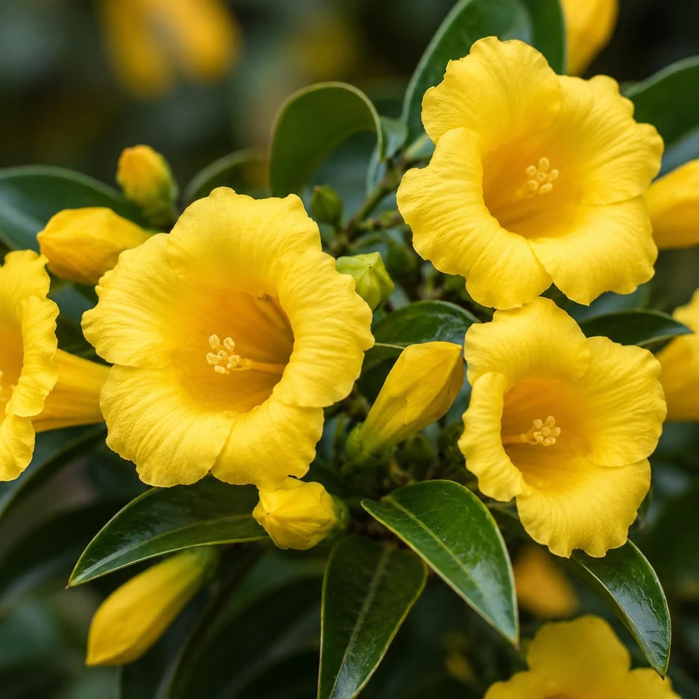Yellow Tropical Jasmine Live Plant, 4-6 Inch Tall, 3 Inch Pot, Indoor/Outdoor - Image 3