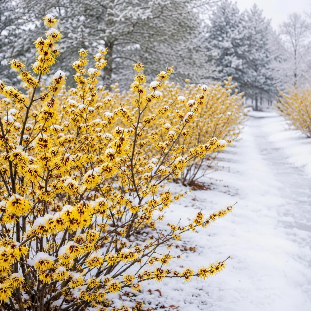 Yellow Witch Hazel Live Plant – Hamamelis Shrub – 6-12 Inch Tall – Quart Pot – Outdoor - Image 7