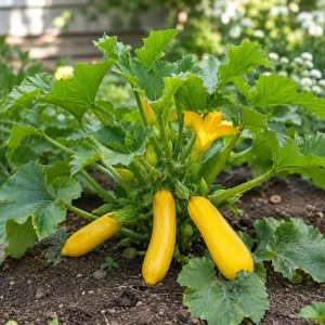 Yellow Zucchini Live Plants - 2 Pack, 4-6 Inch Summer Squash Seedlings for Outdoor Garden - Image 2