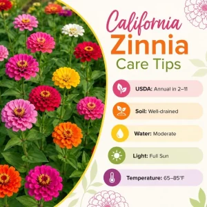 Zinnia Flower Live Plants - 3 Plants in 4 Inch Nursery Pots, 3-5 Inches Tall, Annual for Outdoor Gardens & Containers - Image 5