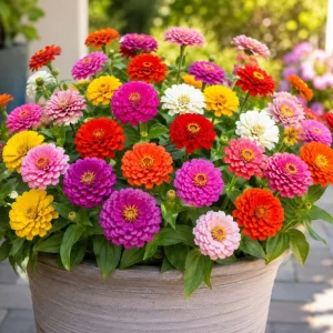 Zinnia Live Plants - 3-5 Inches Tall, 4-Inch Pot, Colorful Flowers - Image 6