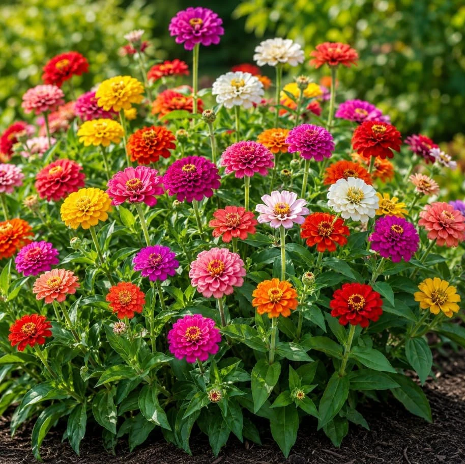 Zinnia Live Plants - 3-5 Inches Tall, 4-Inch Pot, Colorful Flowers - Image 7